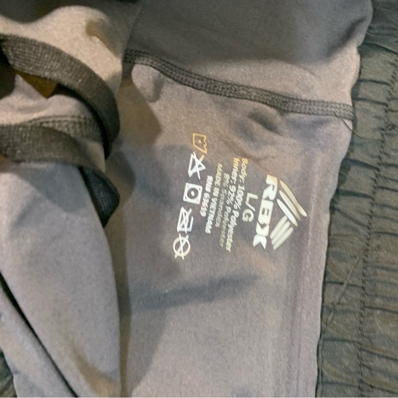 ❤️ Woman’s an’s Large RBX athletic shorts black black gray camo new with tag - Picture 6 of 6